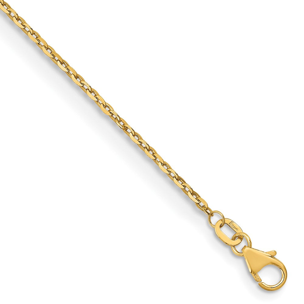 18K 1.50mm D/C Cable Chain