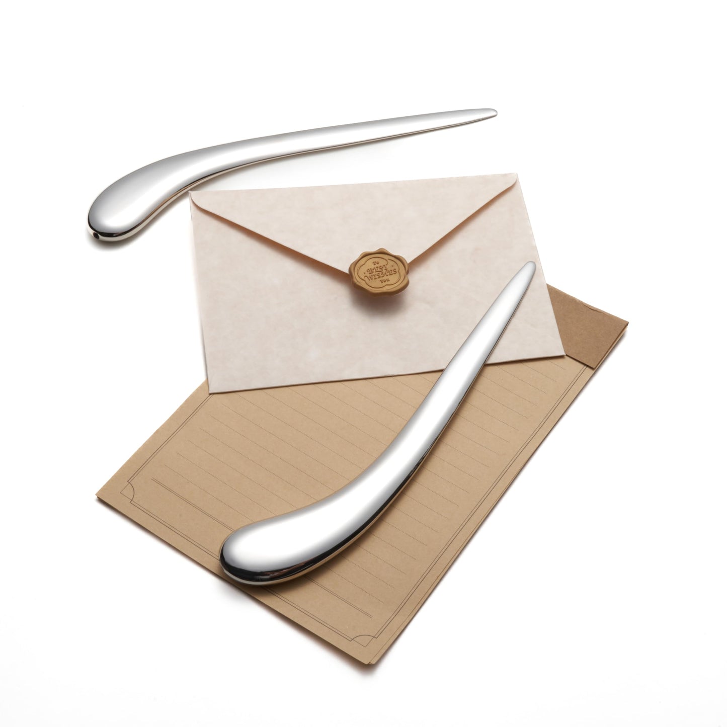 Natico Originals 30-364 Letter Opener Curve Silver