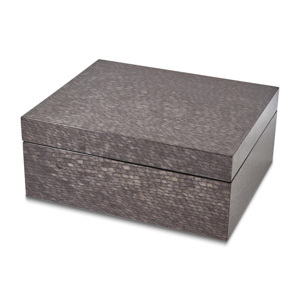 Grey Wood Storage Box