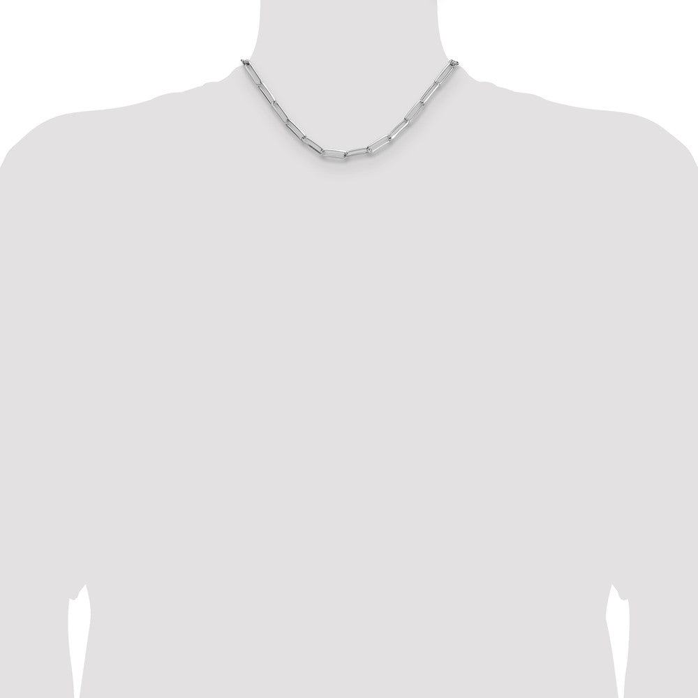 Sterling Silver 5.5mm D/C Paperclip Chain