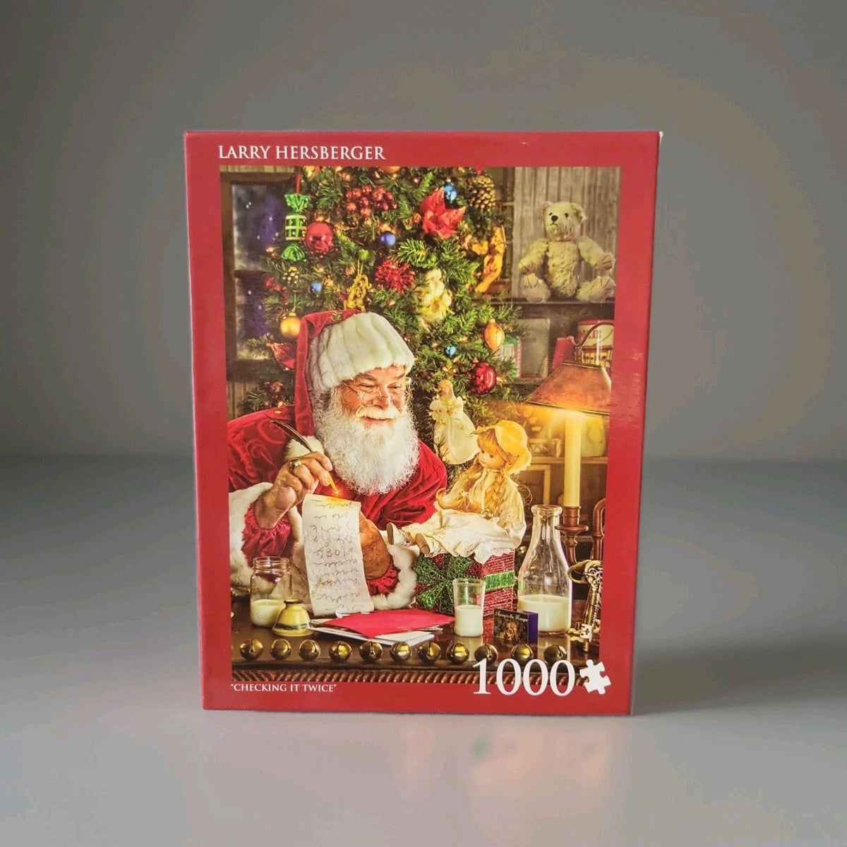 Larry Hershberger 1,000 Piece Puzzle "Checking It Twice' New