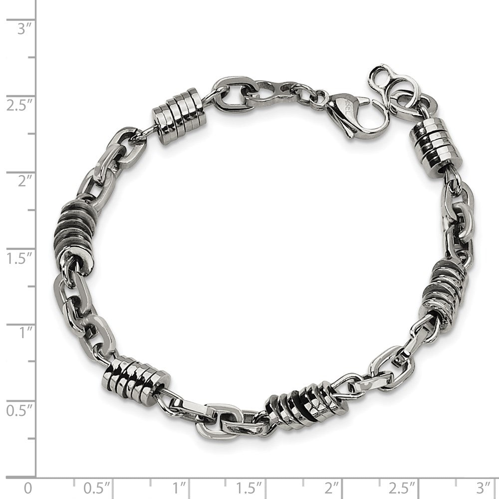 Stainless Steel Polished 9in Bracelet 9 inches