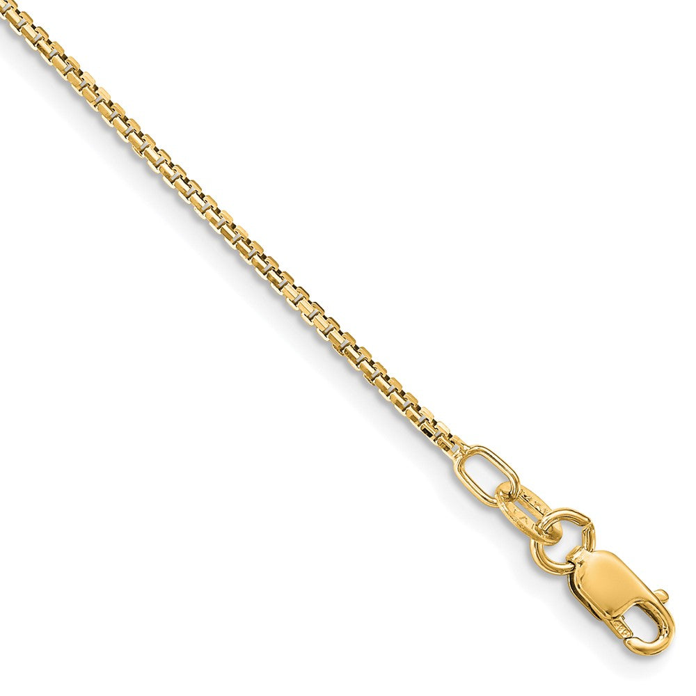 14K 1.10 mm Concave Box Chain