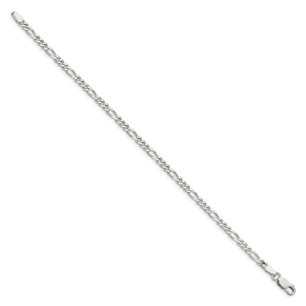 Sterling Silver 3.5mm Figaro Chain 8 inches