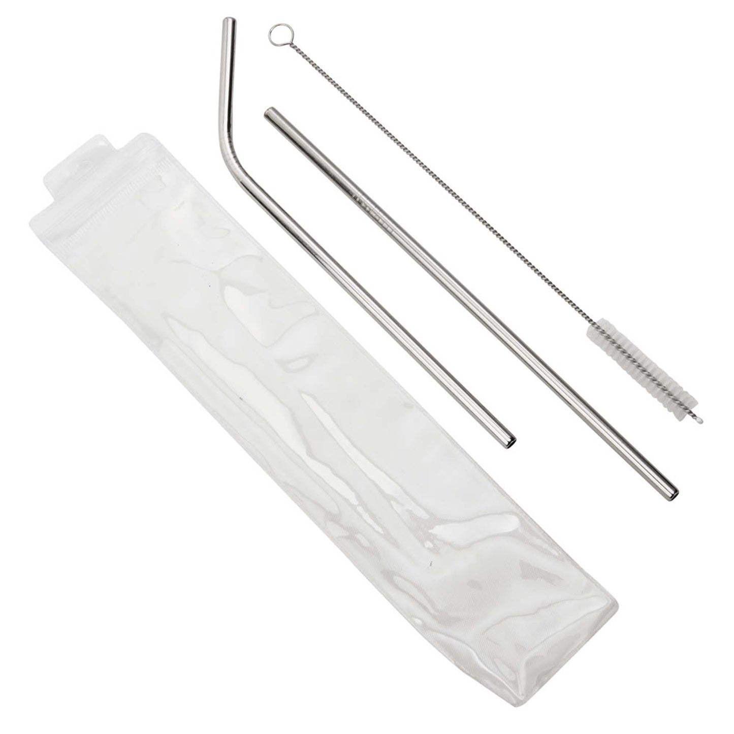 8.5" 2-Piece Stainless-Steel Drinking Straws