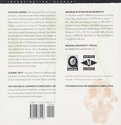Investigating Olduvai: Archaeology of Human Origins