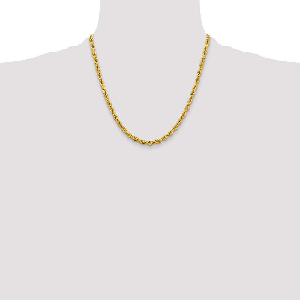 10k 4.25mm Semi-Solid Rope Chain