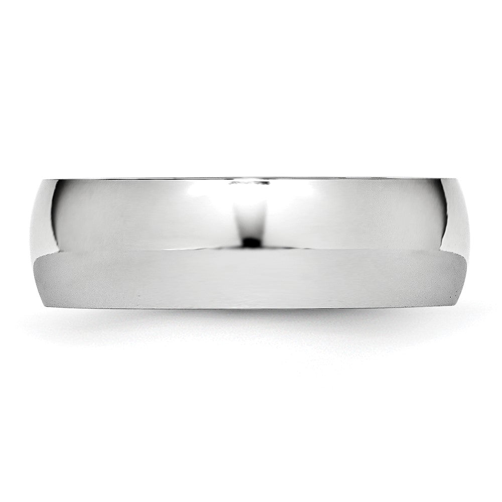 Cobalt Polished 7mm Half Round Band Size - 11