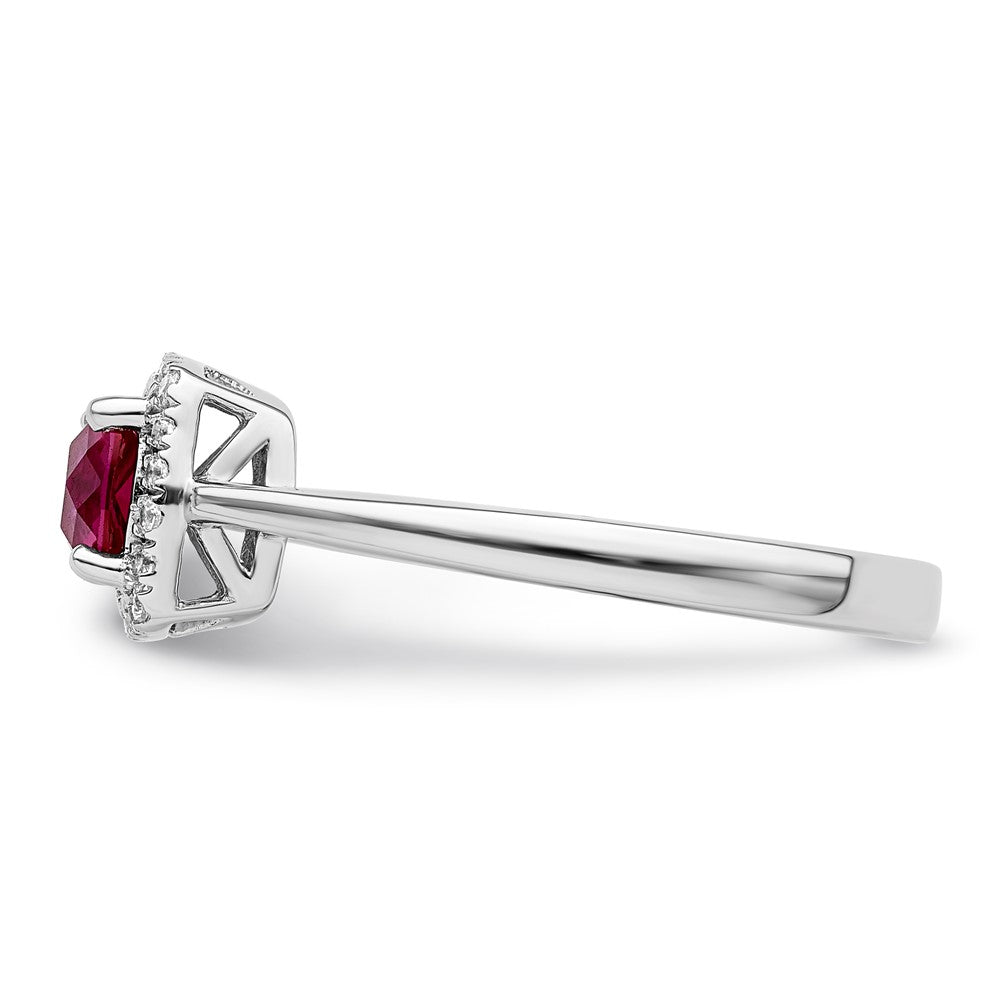 10kw ANT Created Ruby and Diamond Ring