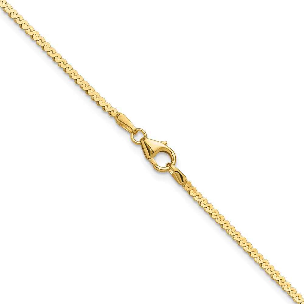 14K 1.55mm Serpentine Chain