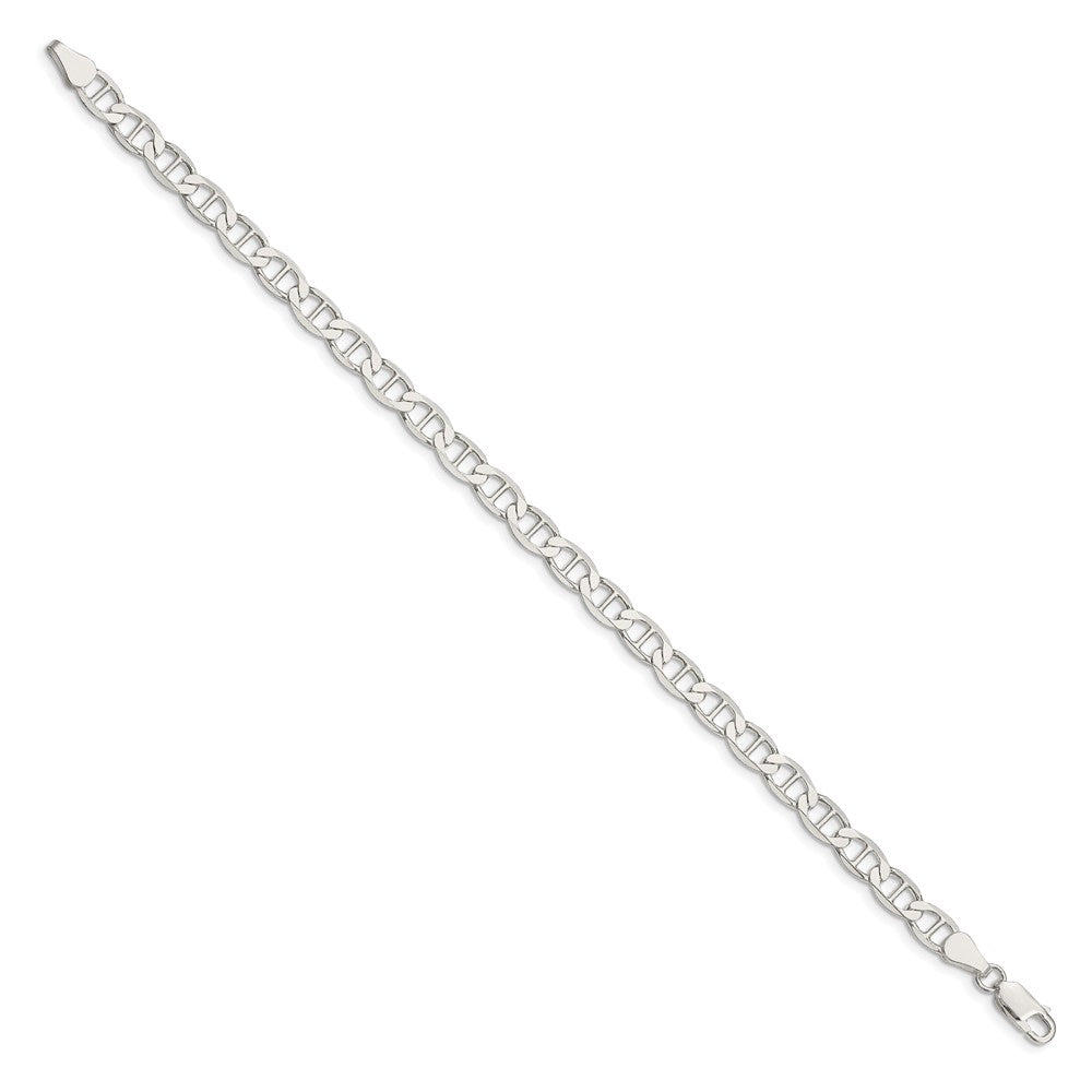 Sterling Silver 5.7mm Flat Anchor Chain 8 inches