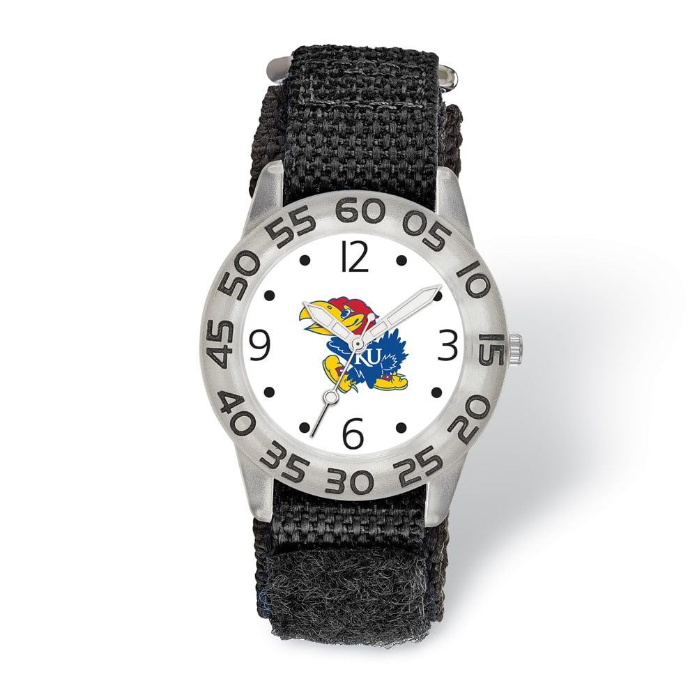 LogoArt University of Kansas Childs Fan Nylon Strap Quartz Watch QUKS173
