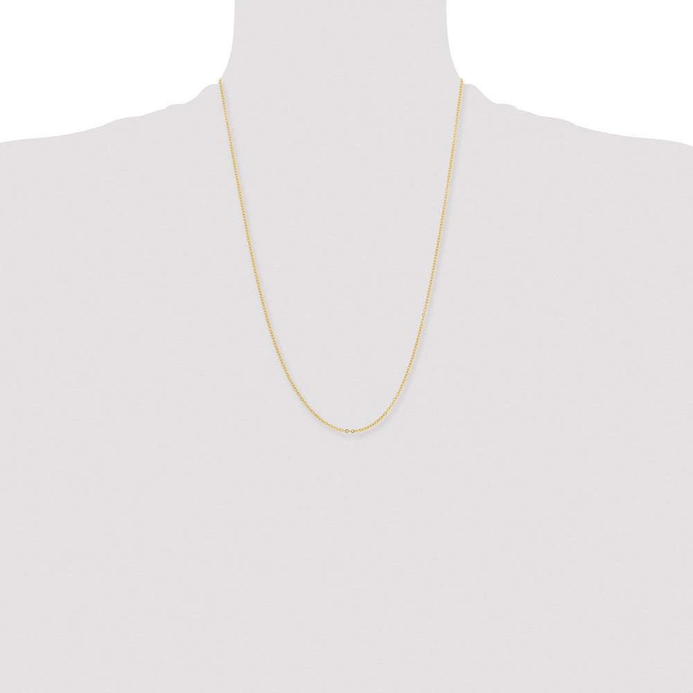 Yellow Rhodium over Brass 1.70mm Plated Rolo Chain