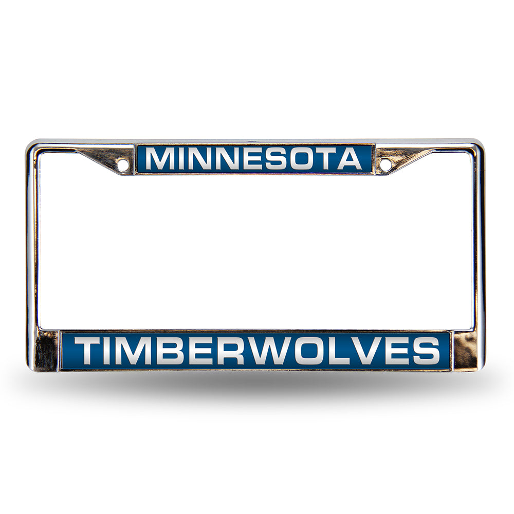 Minnesota Basketball Timberwolve's Metal Laser Cut License Plate Frame