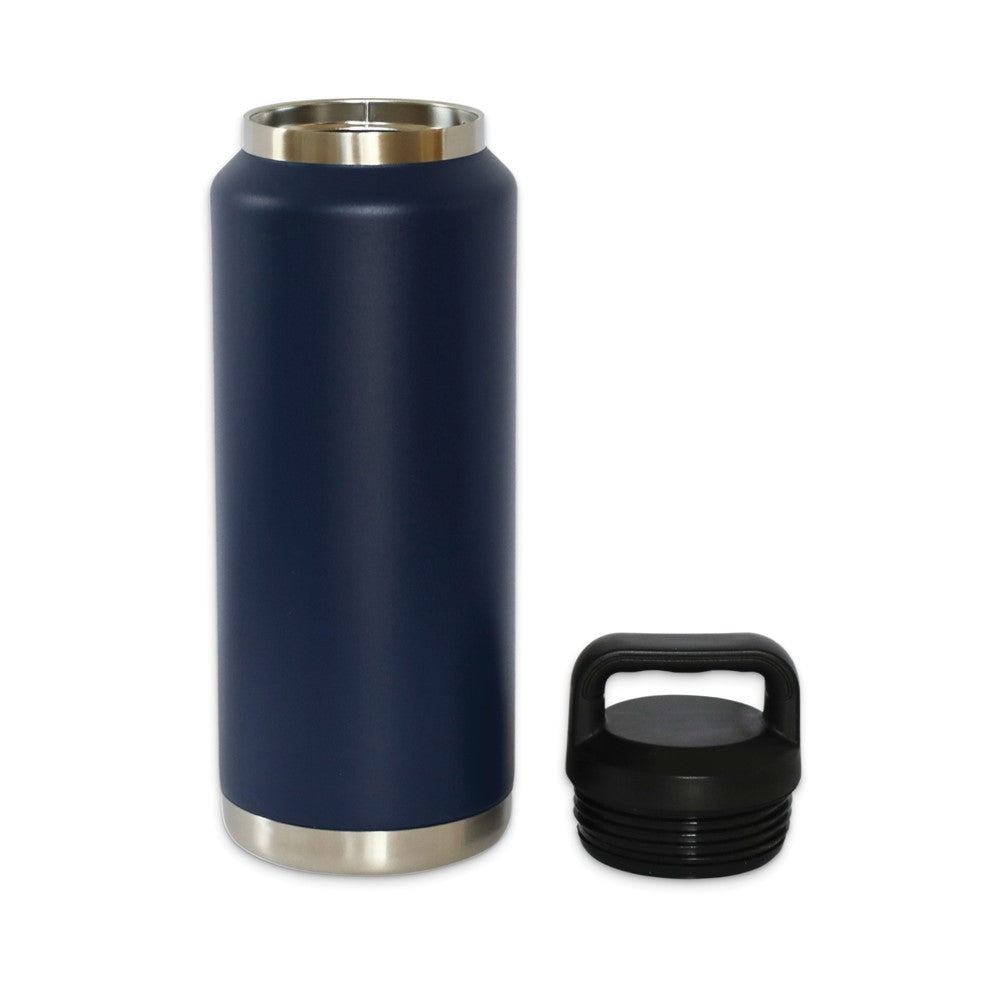 Stainless Steel Navy 36 ounce Water Bottle