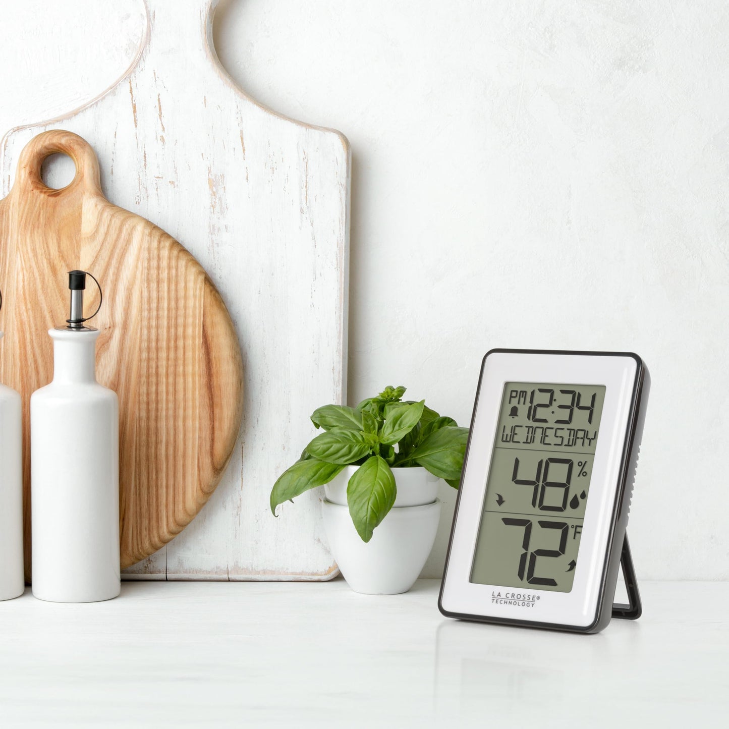 La Crosse Technology Digital Weather Station with Hygrometer and Time, 1 Each, 308-1911