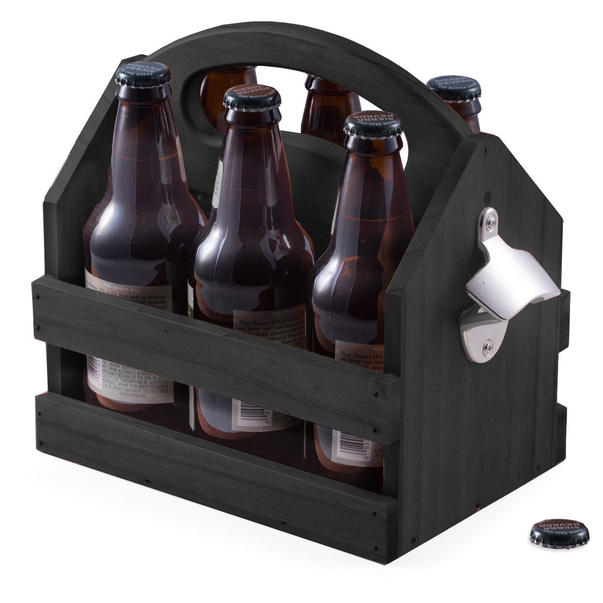 Bey Berk Bottle Caddy with Built-in Handle and Bottle Opener