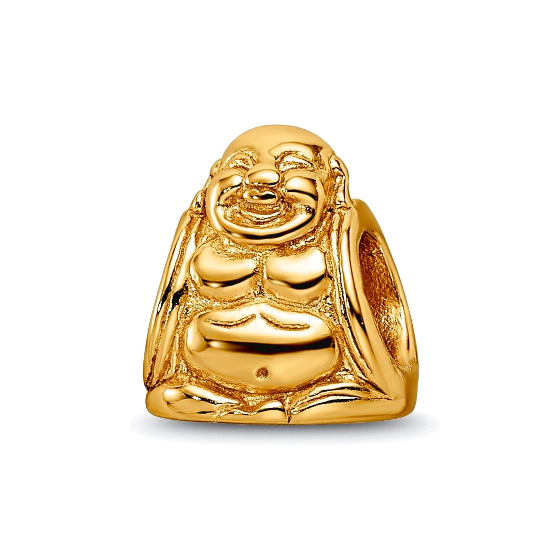 Sterling Silver Gold-plated Reflections Buddha Bead