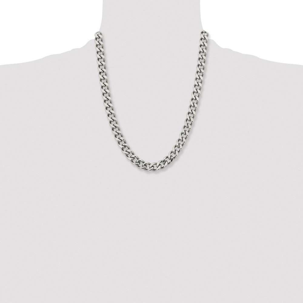Stainless Steel Polished 11.5mm 22in Curb Chain