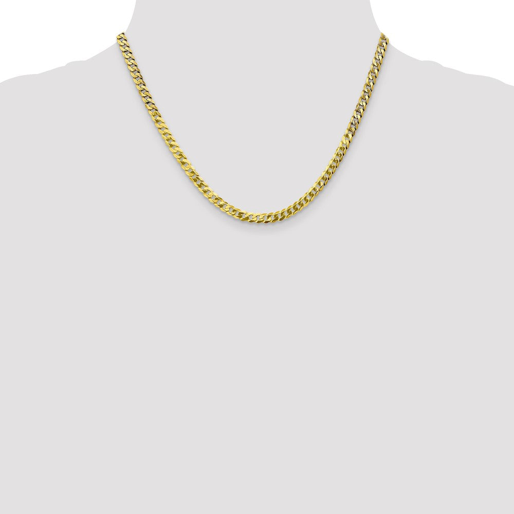 10K 4.6mm Flat Beveled Curb Chain