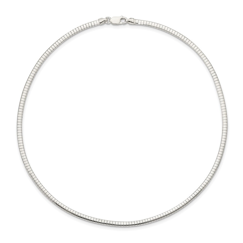 Sterling Silver 3mm Cubetto Necklace 16 Inches