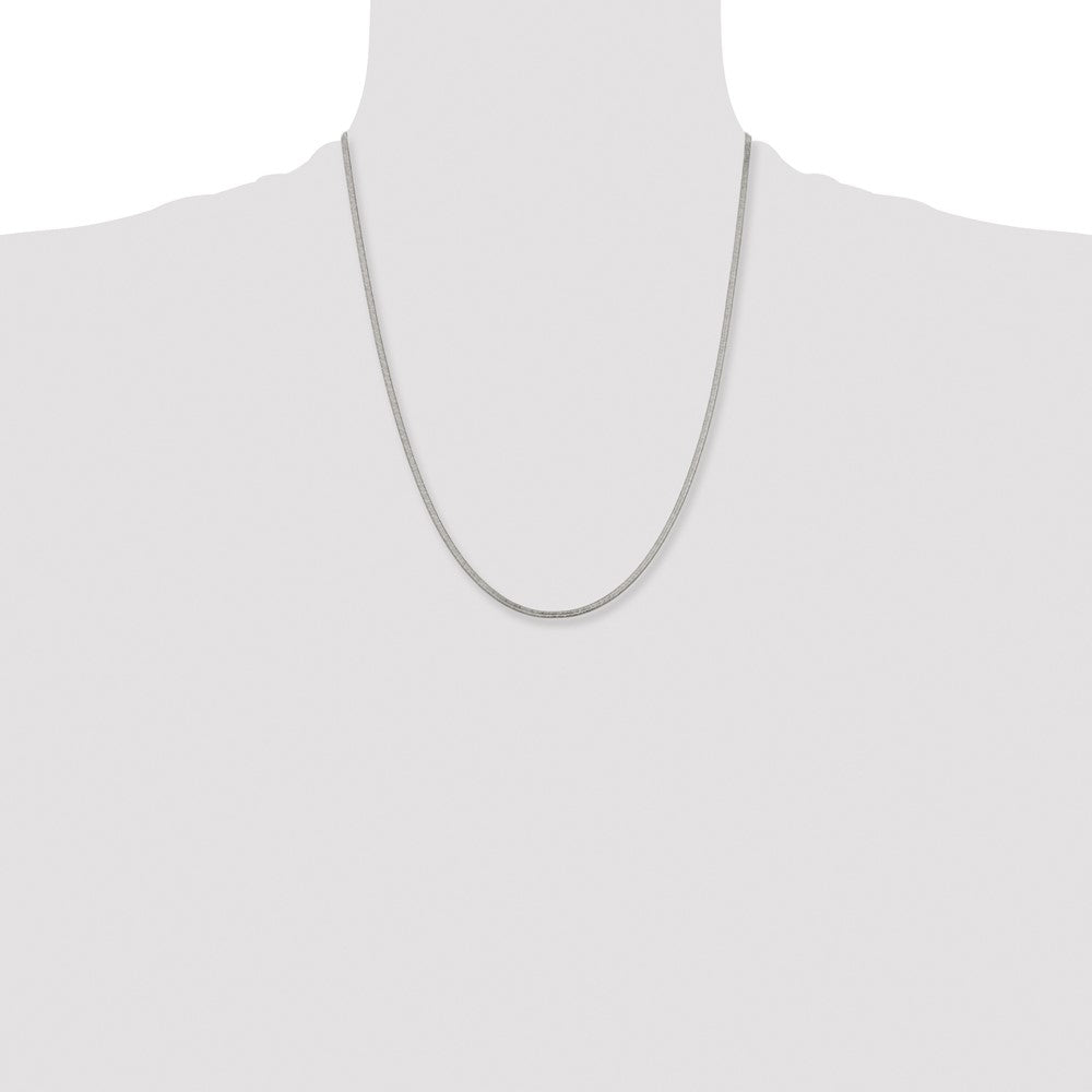 Stainless Steel Polished 2.3mm 22in Herringbone Chain