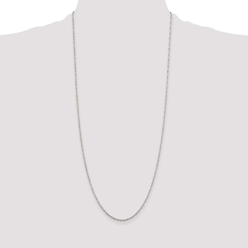 Sterling Silver 1.4mm Singapore Chain 30 Inches