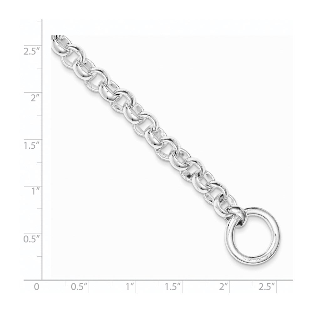 Sterling Silver 8.5inch Fancy Link Bracelet