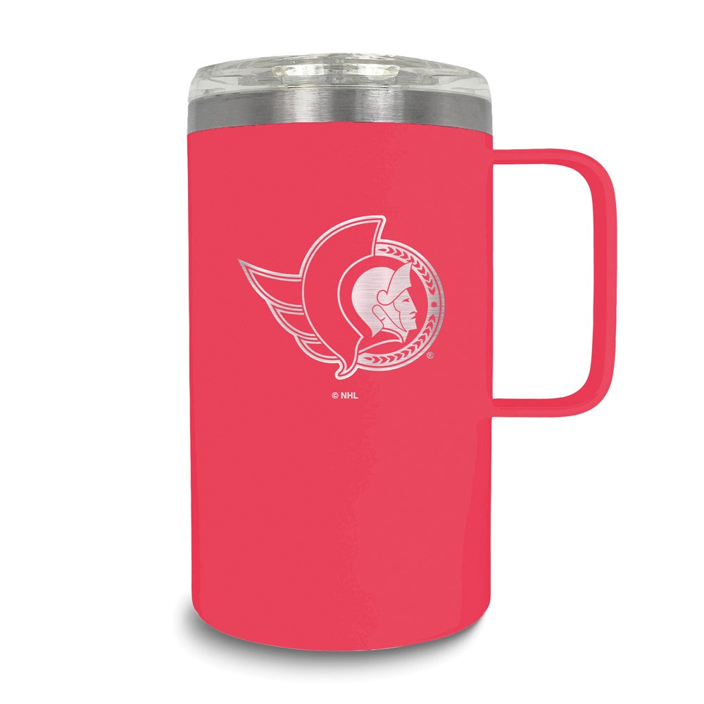 NHL Ottawa Senators Stainless Steel 18 oz. Hustle Mug with Lid
