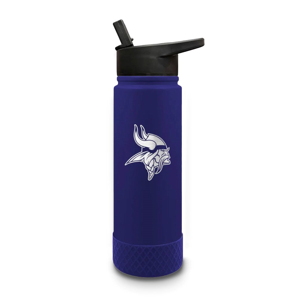 NFL Minnesota Vikings Stainless Steel Silicone Grip 24 oz. Water Bottle