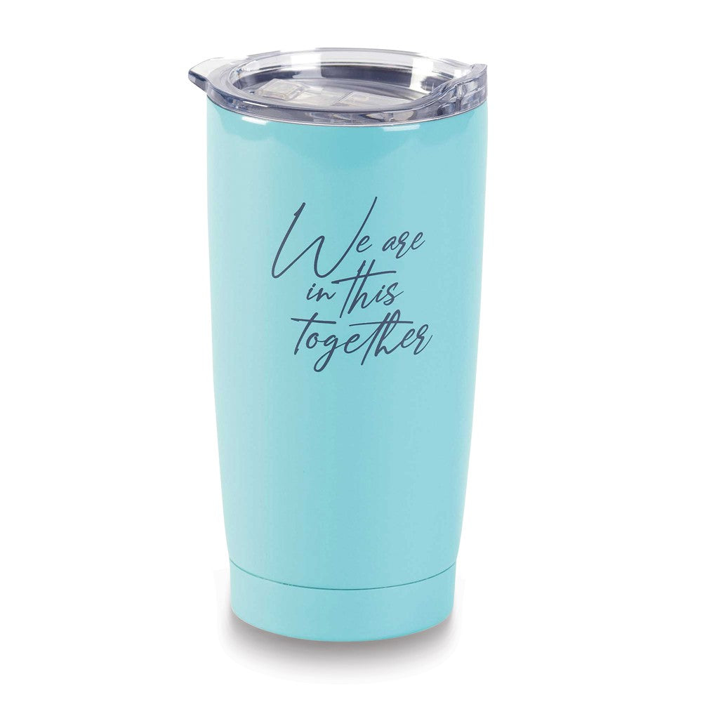 Teal Stainless Steel 20 ounce Faith Hope Love Tumbler