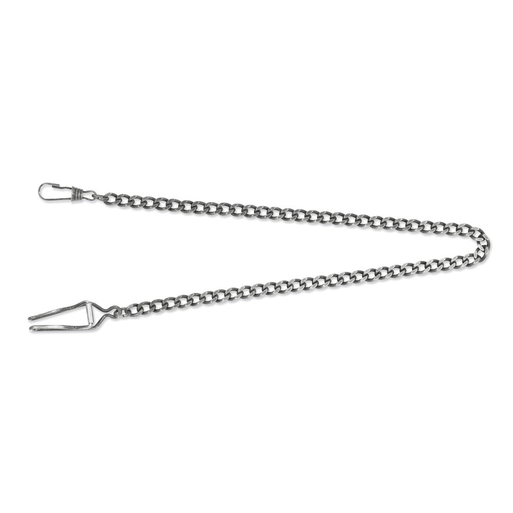 Charles Hubert Antique Chrome Brass 14.5In Pocket Watch Chain XWA3327