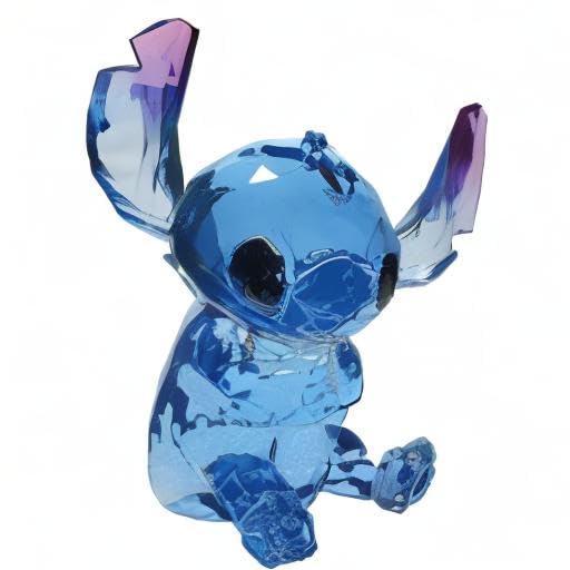 Enesco Facets Disney Lilo and Stitch Sitting Figurine, 6 Inch, Blue