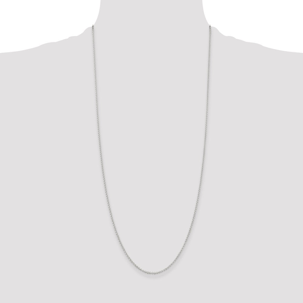 Sterling Silver 1.5mm Rolo Chain 30 Inches