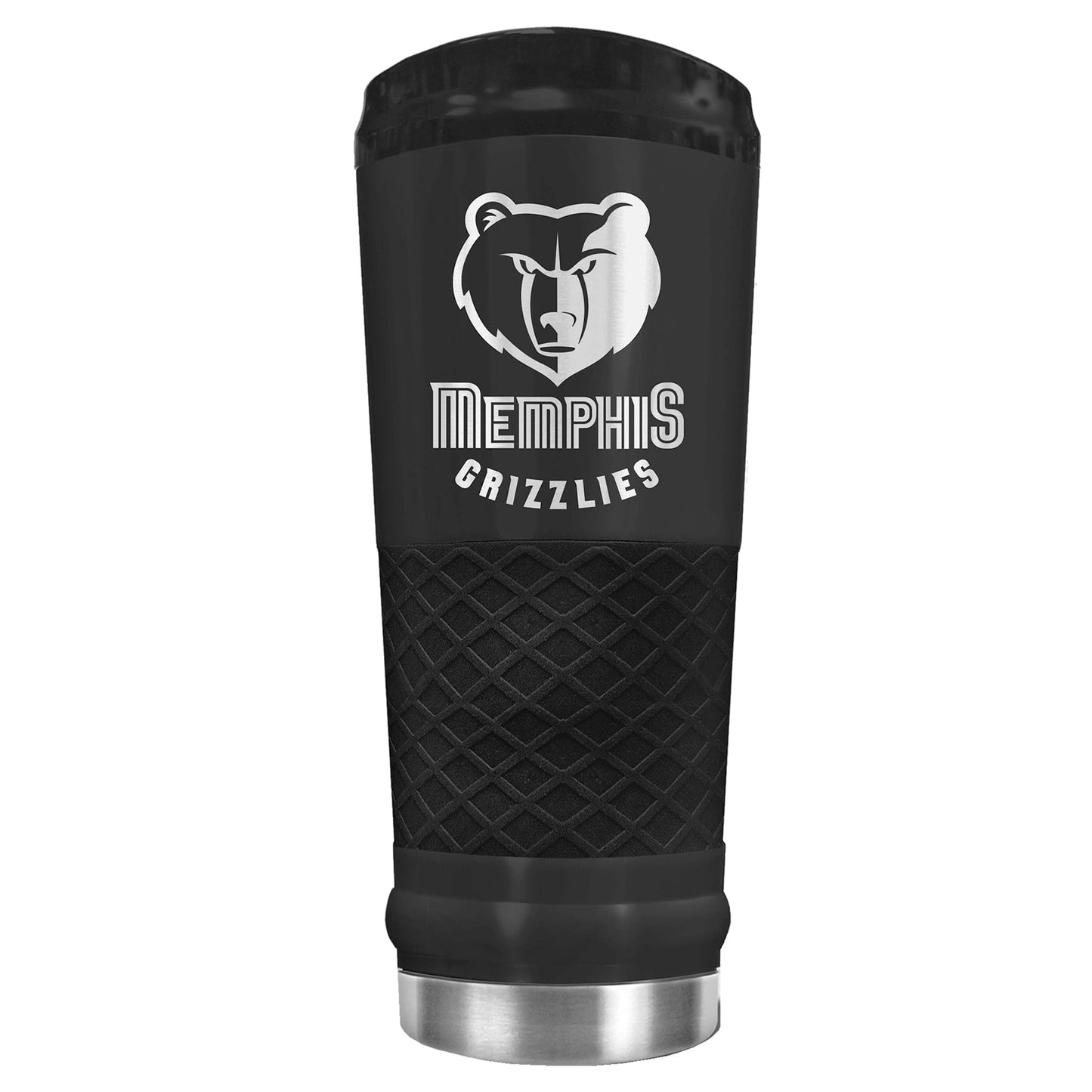 Black Memphis Grizzlies Stealth Matte 24oz Tumbler