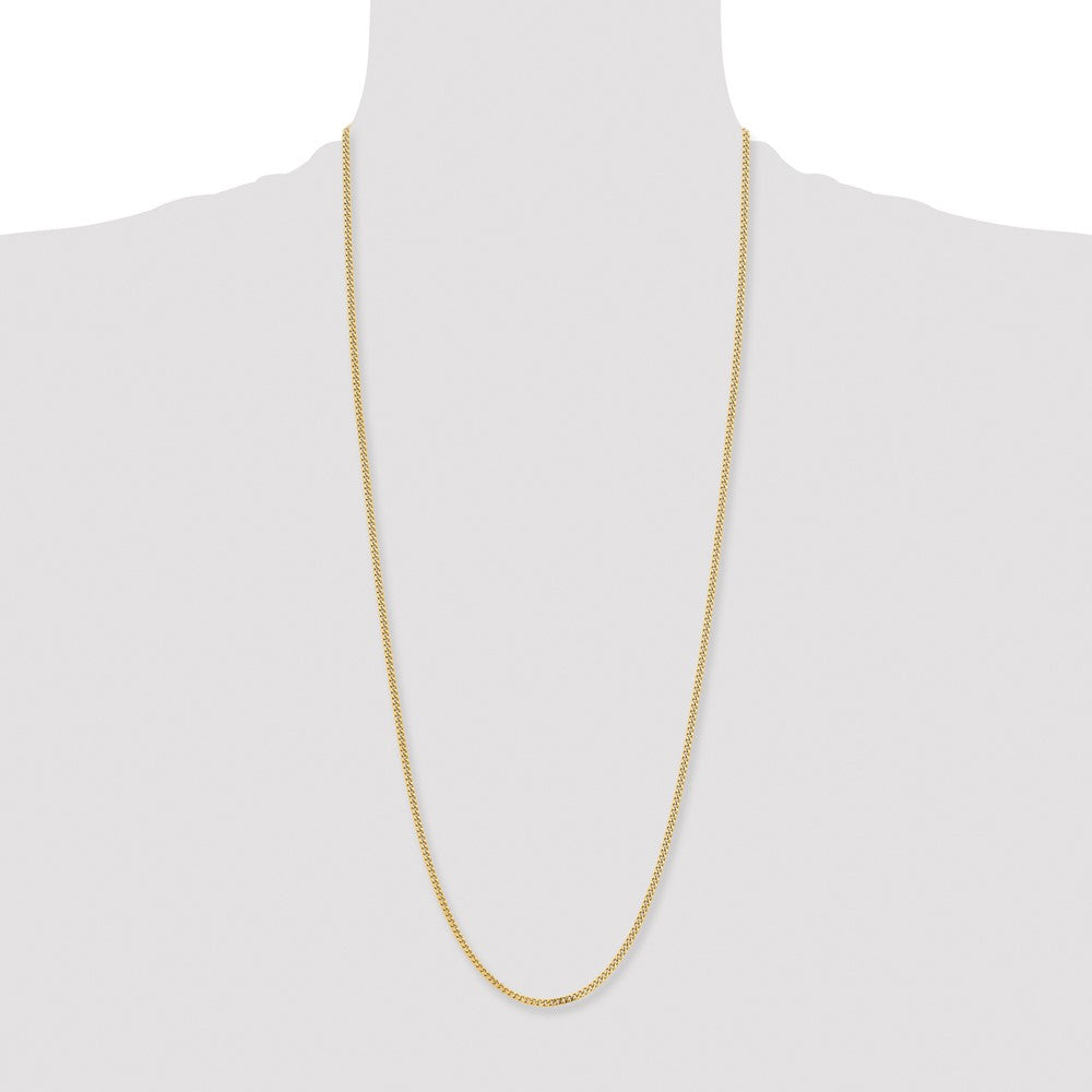 Stainless Steel Polished Yellow IP-plated 3mm 30in Curb Chain
