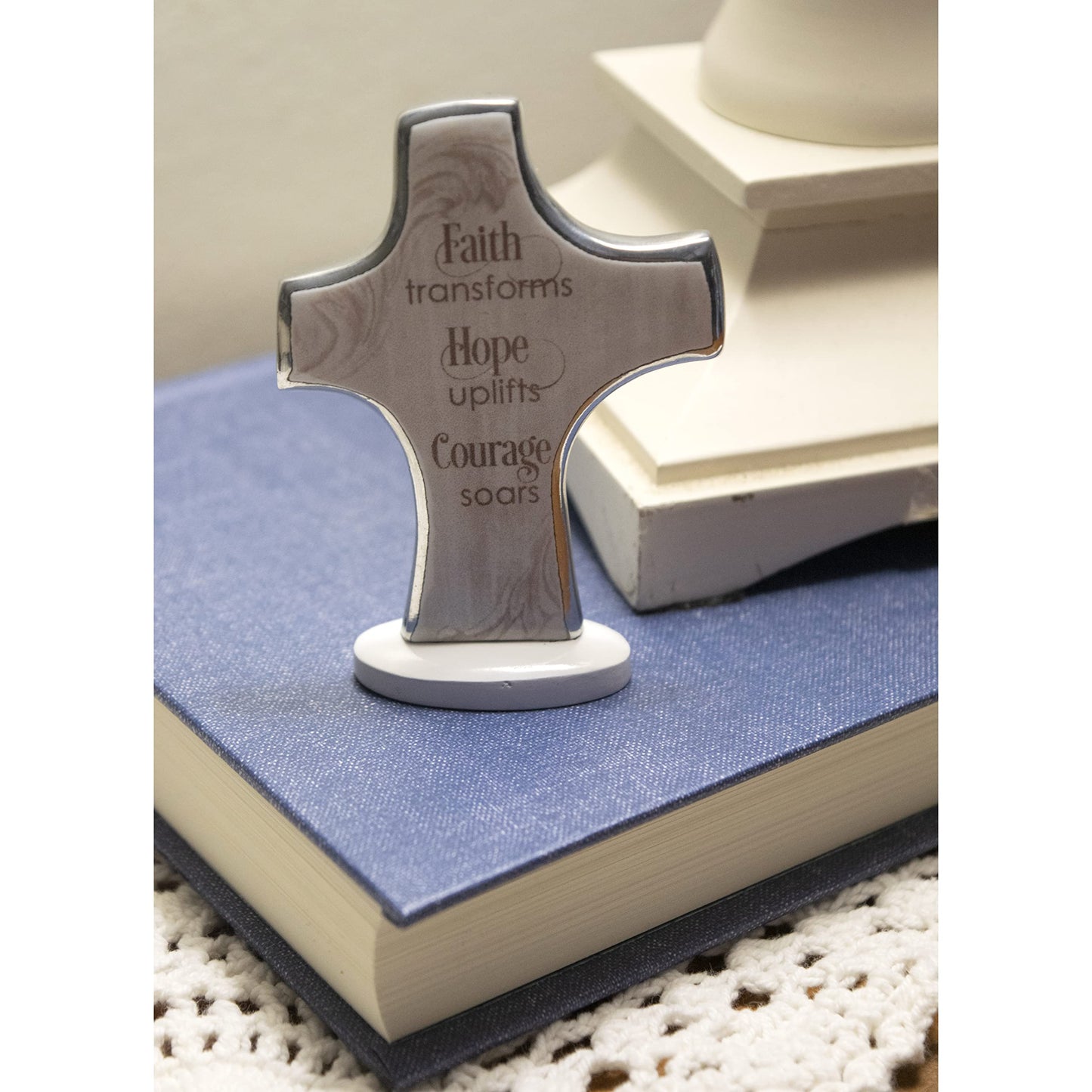 Abbey & CA Gift Faith Transforms Small Artmetal Standing Cross