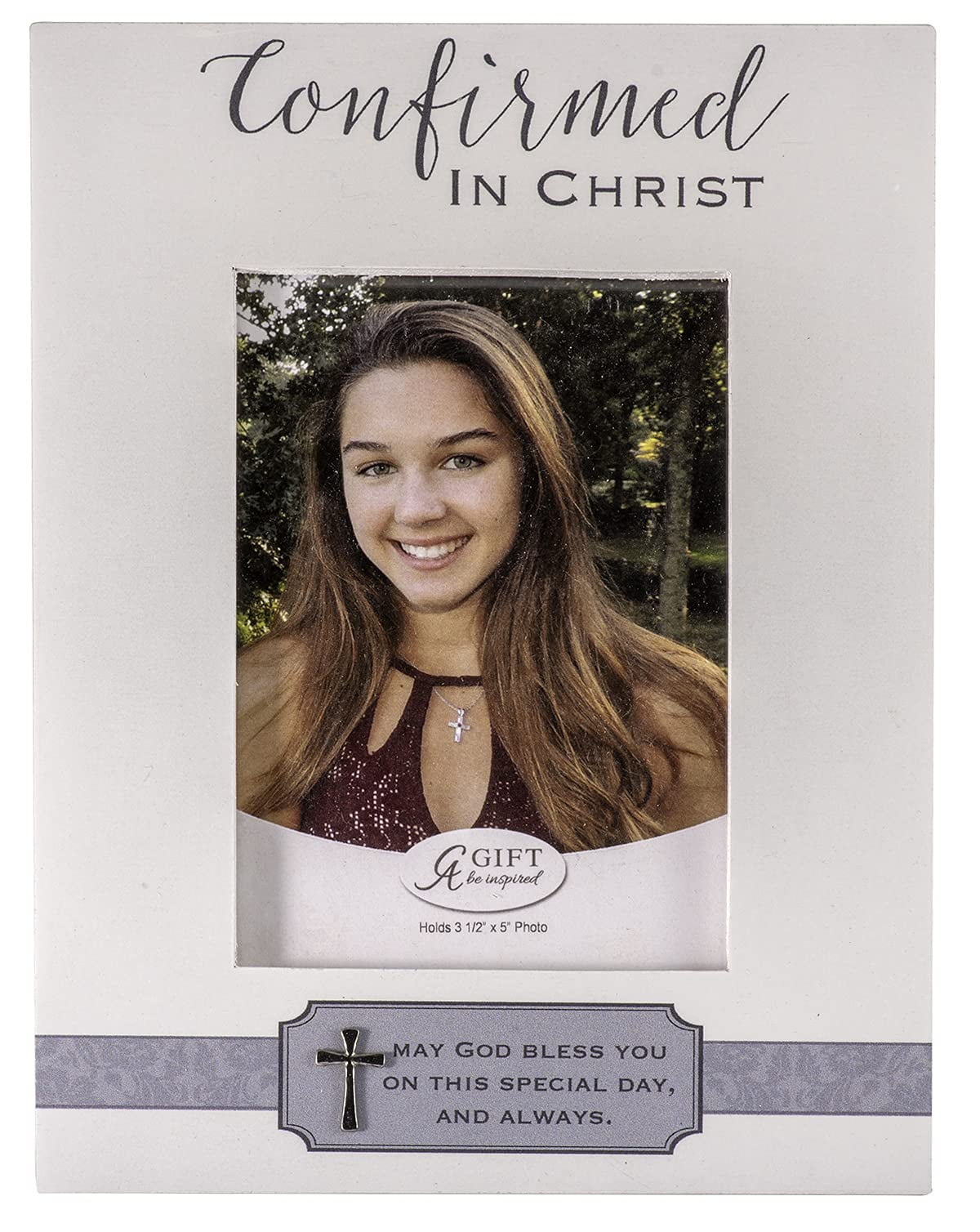 Cathedral Art Confirmed in Christ Frame with Silver Cross, Boxed, Multi