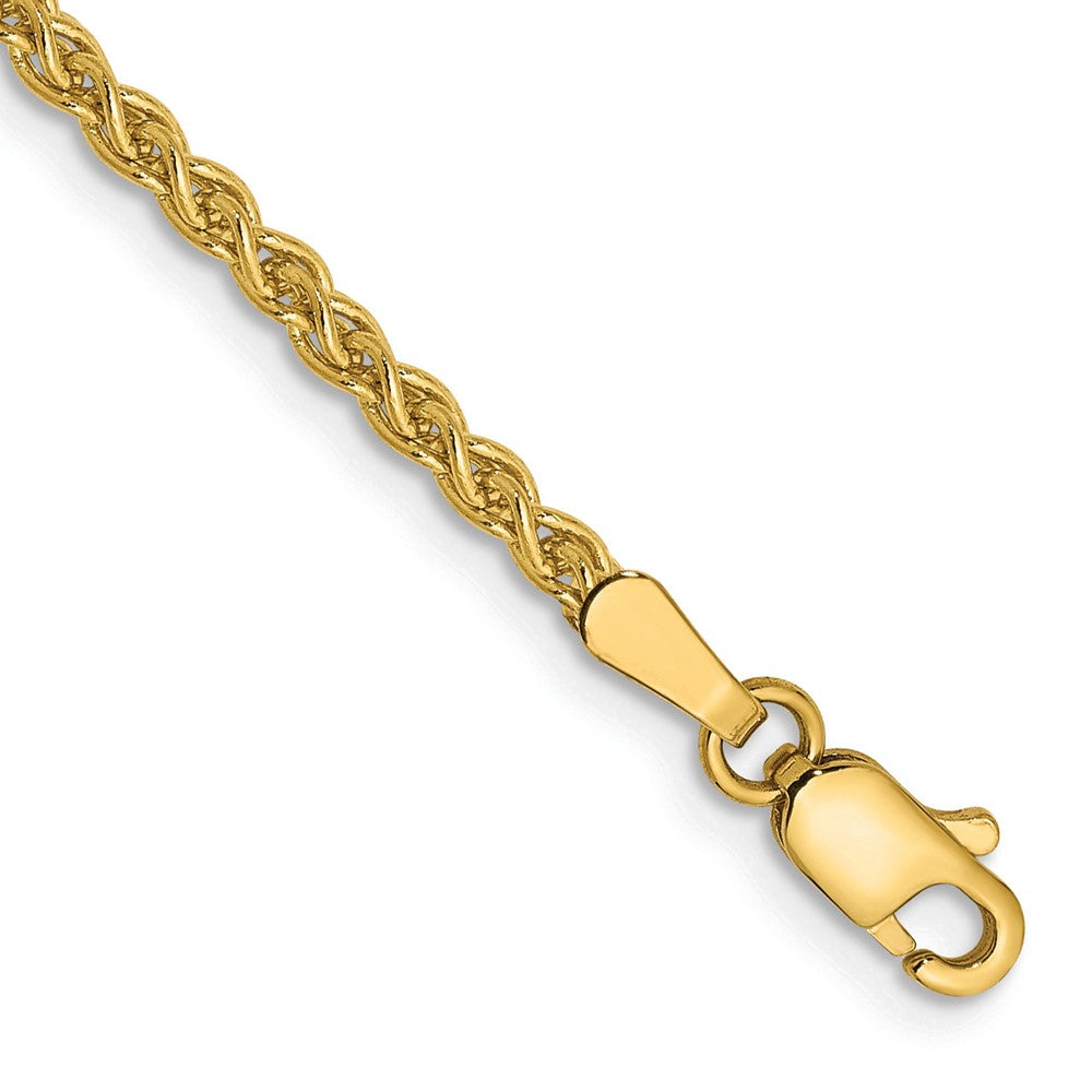 14K 7 inch 2.1mm Spiga with Lobster Clasp Bracelet 7 inches