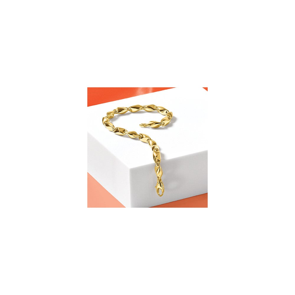 14k Polished Fancy Link Bracelet 7.5 inches