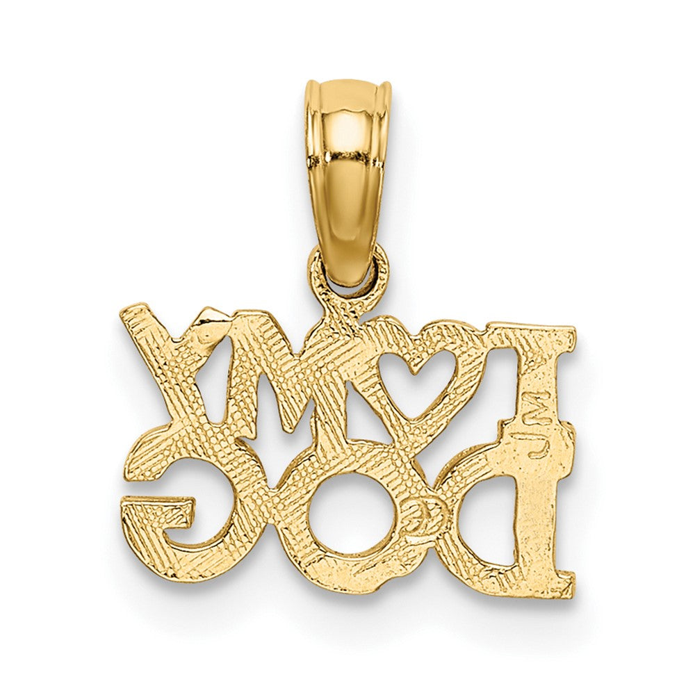 10k I HEART MY DOG Charm