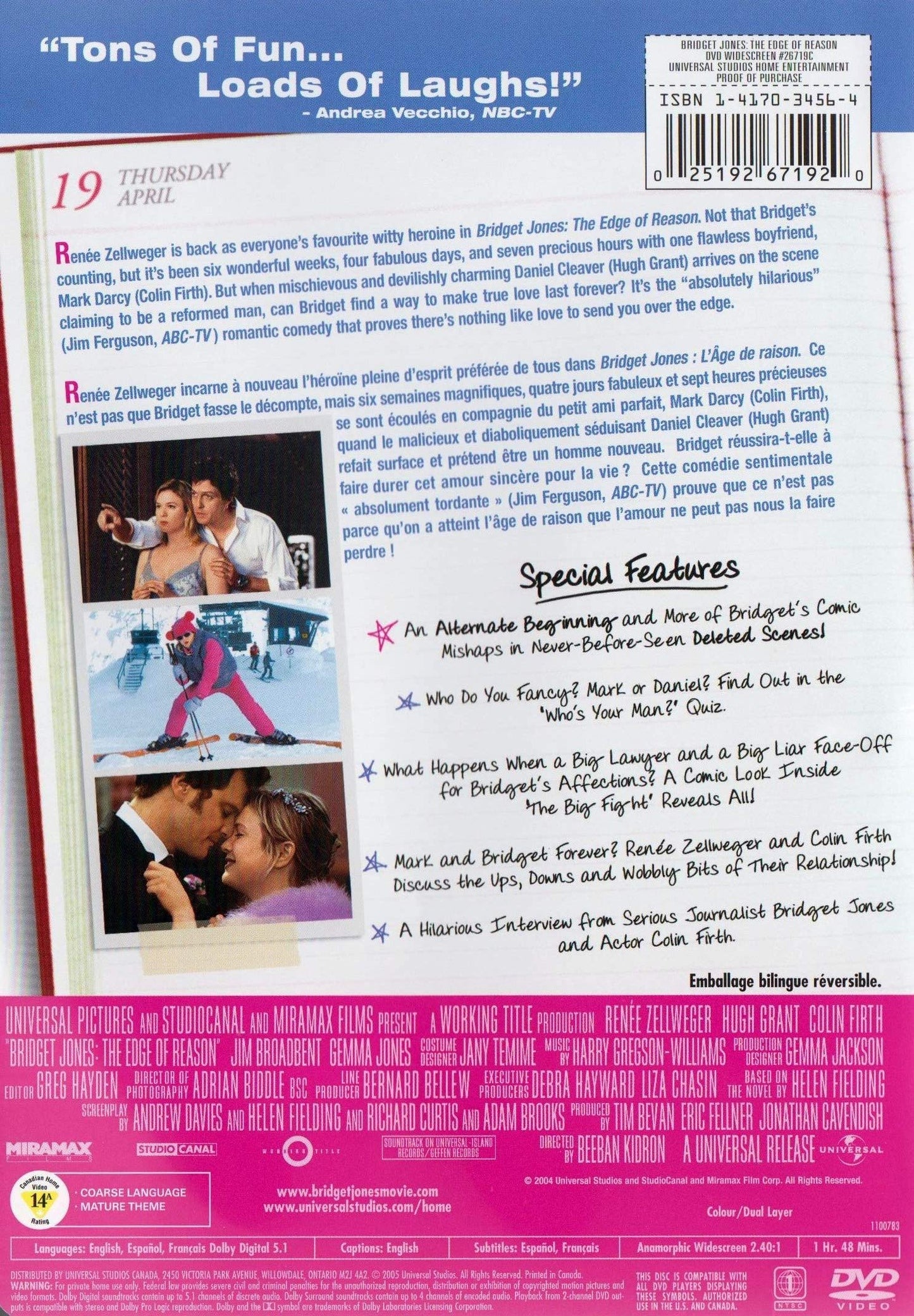 Bridget Jones: The Edge of Reason (DVD)
