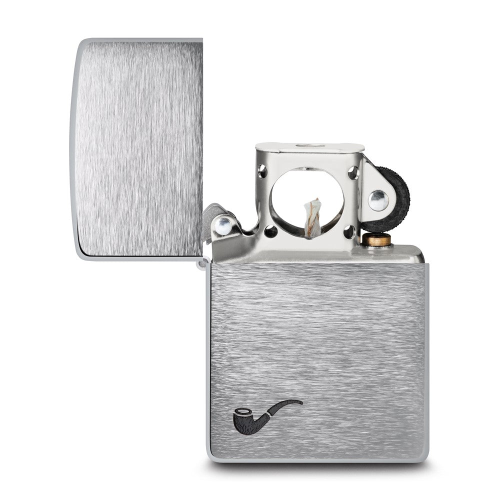 Brushed Chrome Pipe Lighter