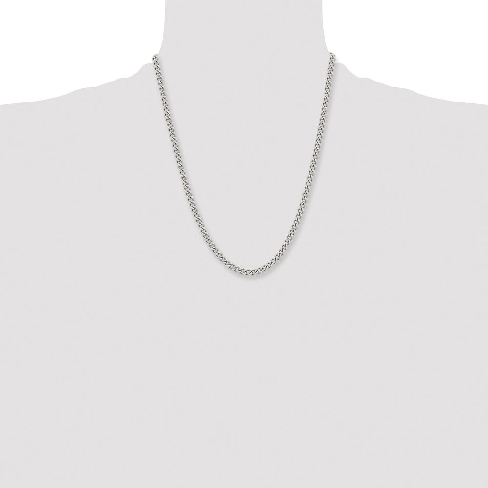 Stainless Steel Polished 5.3mm 22in Round Curb Chain