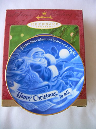 Hallmark Keepsake Ornament - A Visit From St. Nicholas Collector's Plate 2000 (QX8344)