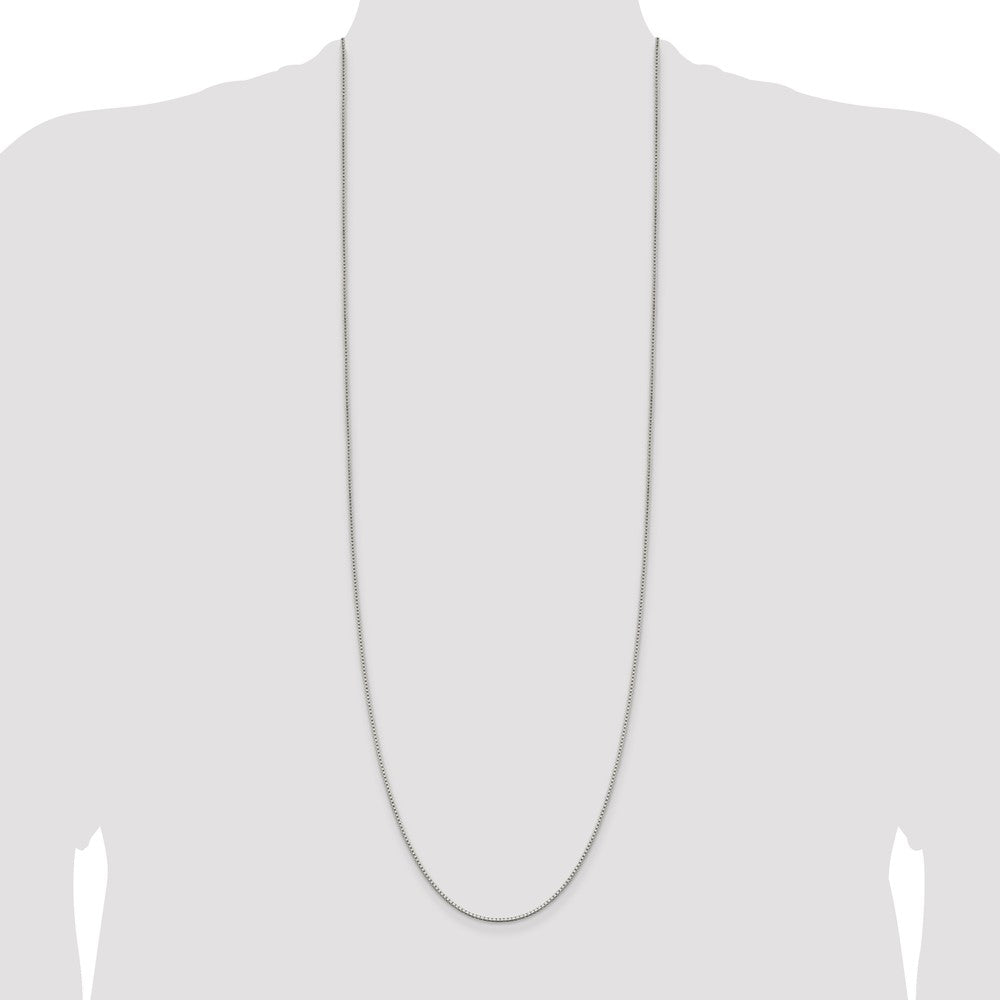 Sterling Silver 1.4mm Box Chain 36 Inches