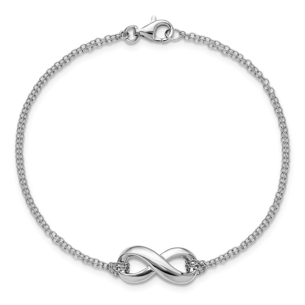 Sterling Silver Infinity Chain Bracelet