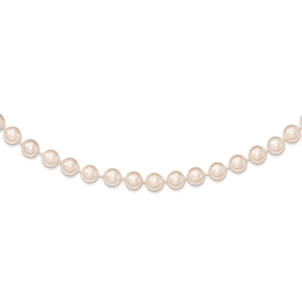 14k 6-7mm White Round Akoya Saltwater Cultured Pearl 7 inch Bracelet 7 inches