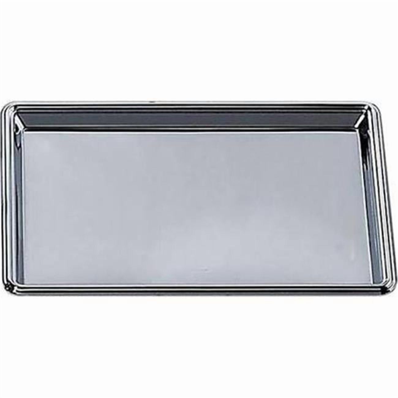 Leeber 12" X 8" Rectangular Nickel Plated Tray Silver