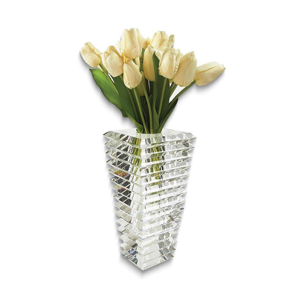 Small Crystal Inverted Pyramid Vase